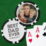 Benutzerdefiniertes Foto Bester Vater für alle Zei Pokerchips<br><div class="desc">Mehr als nur ein Spiel, dieses personalisierte Deck an Poker-Chips ist ein Sake Papa Schatz wird. Eine Seite des Chips bietet ein lustiges und herzlich empfundenes Typografie-Overlay-Design mit dem Satz "Bester Vater je". Hände runter." Auf der anderen Seite laden Sie Ihr Foto und Ihre eigenen Signaturzeilen hoch. Es ist das...</div>