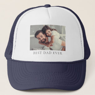 Benutzerdefiniertes Foto Bester Vater je T - Shirt Truckerkappe