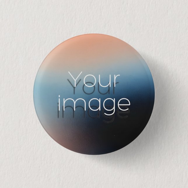 benutzerdefiniertes Foto Bild hier Abzeichen Knopf Button (Vorderseite)
