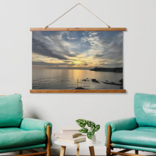 Benutzerdefiniertes Foto Bild personalisiert horiz Wandteppich Mit Holzrahmen