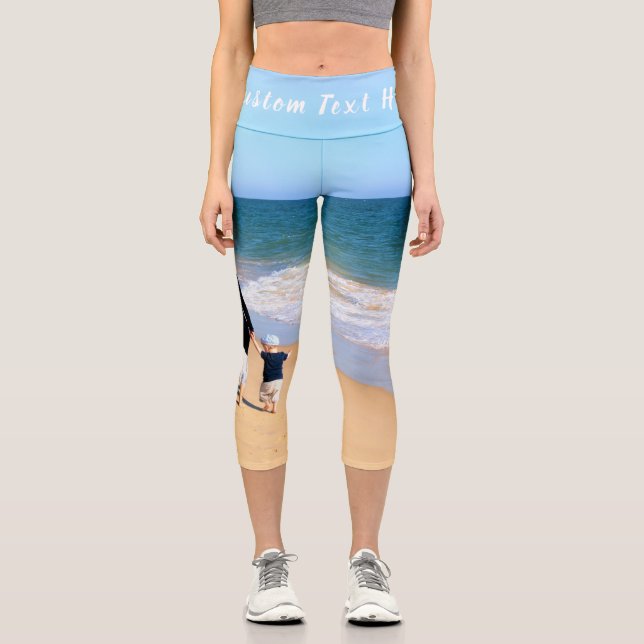 Benutzerdefiniertes Foto Capri Leggings Fotos und  (Vorderseite)