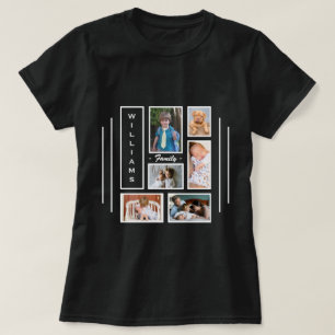 Benutzerdefiniertes Foto Collage Design Frauen T-Shirt
