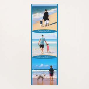 Benutzerdefiniertes Foto Collage Text Ihre Familie Yogamatte