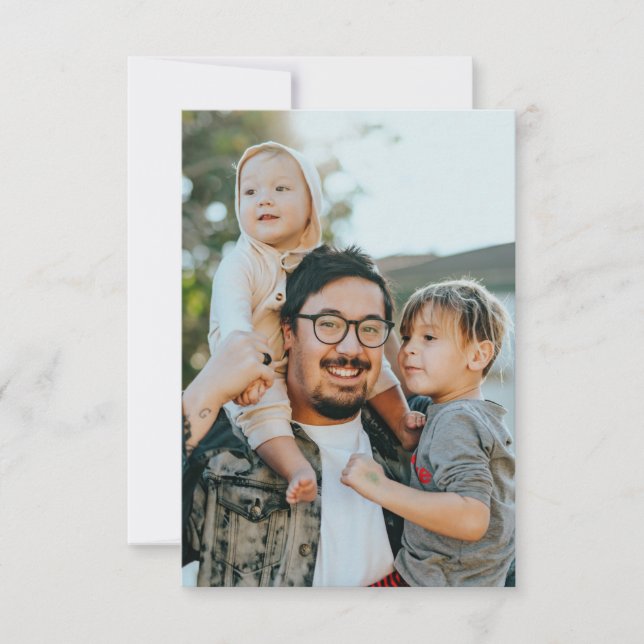 Benutzerdefiniertes Foto Dankeskarte (Vorderseite)