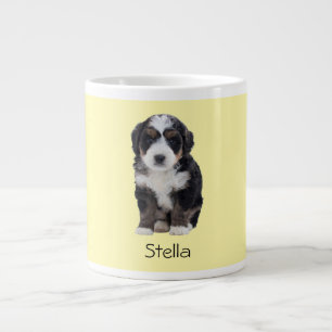 Benutzerdefiniertes Foto des Hundes - Pastellgelb  Jumbo-Tasse