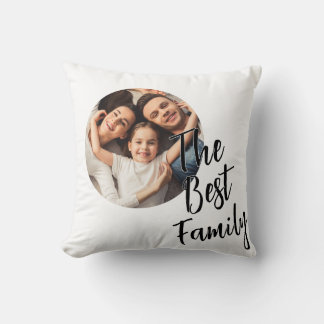 Benutzerdefiniertes Foto Die beste Familie  Kissen