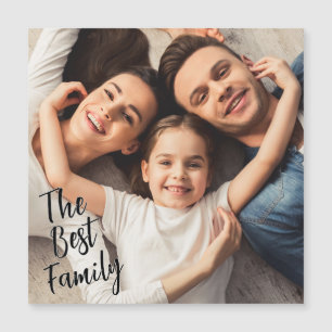 Benutzerdefiniertes Foto Die beste Familie Magnetkarte