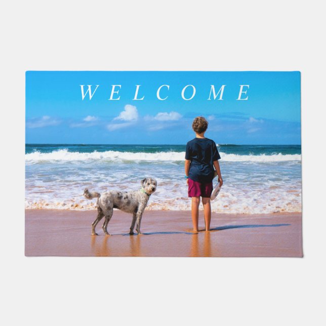 Benutzerdefiniertes Foto Doormat Ihre Lieblings-Fo Fußmatte (Vorderseite)