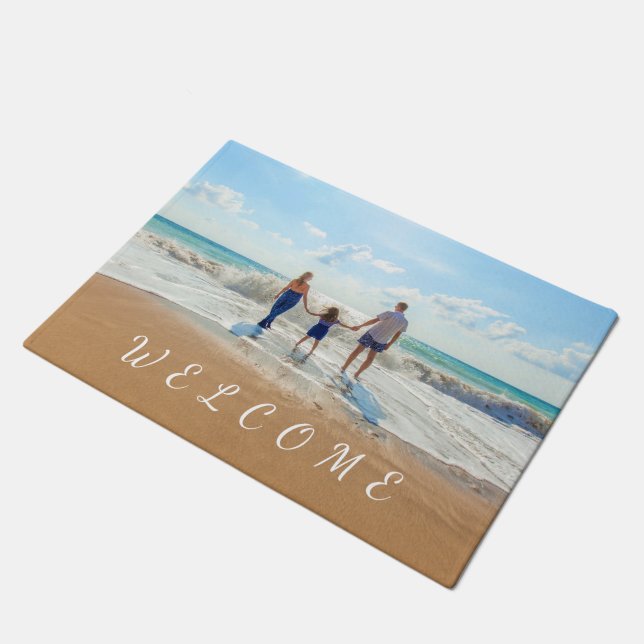 Benutzerdefiniertes Foto Doormat mit Ihren Fotos - Fußmatte (Schrägansicht)