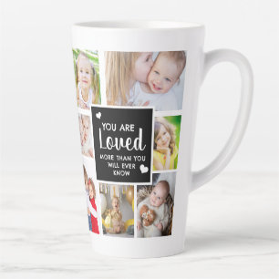 Benutzerdefiniertes Foto Du wirst geliebt  Milchtasse