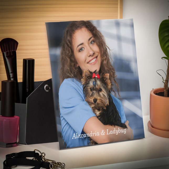 Benutzerdefiniertes Foto - Easel personalisieren Fotoplatte (Custom Photo Personalize Easel Plaque is great to place your favorite photo give as a gift. )