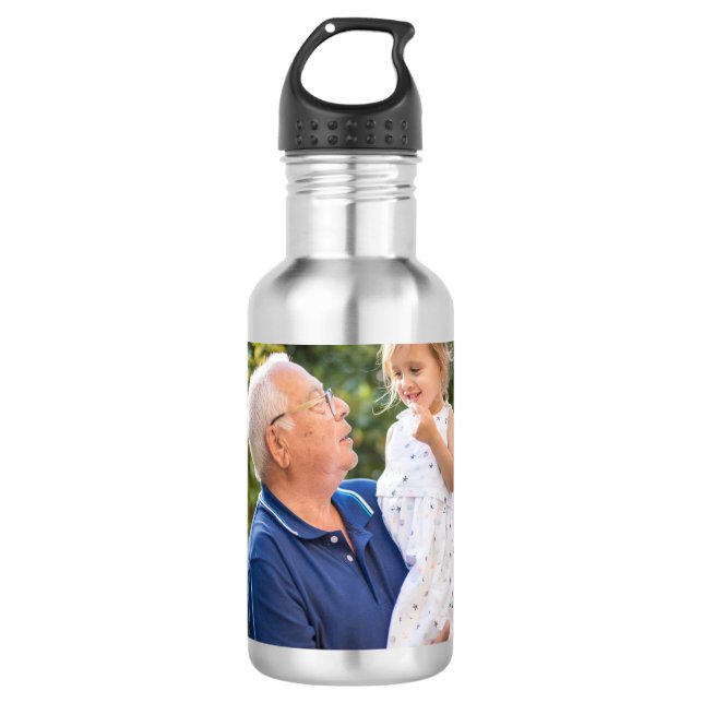 Benutzerdefiniertes Foto Edelstahlflasche (Vorderseite)