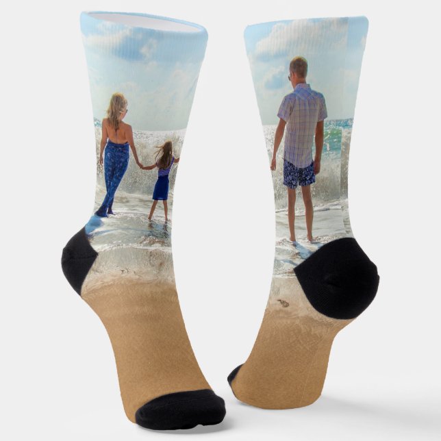 Benutzerdefiniertes Foto - Eigenes Design mit Fami Socken (Gewinkelt)