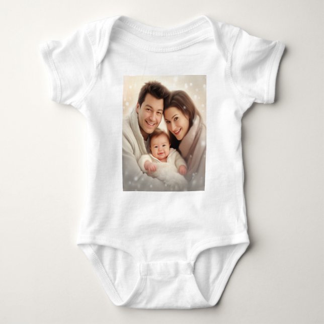 Benutzerdefiniertes Foto (Eigenes Foto und/oder ei Baby Strampler (Vorderseite)