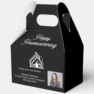 Benutzerdefiniertes Foto eines Immobilienmaklers z Geschenkschachtel