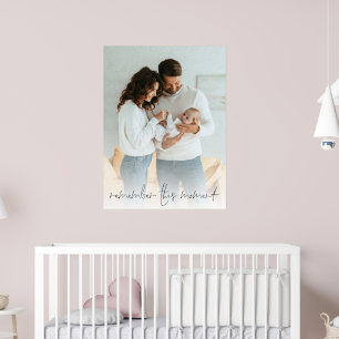 Benutzerdefiniertes Foto Erinnere dich an diesen M Poster