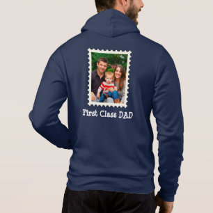 Benutzerdefiniertes Foto Erste Klasse Vater für Fi Hoodie
