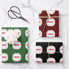 Benutzerdefiniertes Foto erstellen | Logo Modern G Geschenkpapier Set