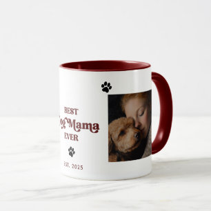Benutzerdefiniertes Foto, EST Jahr BEST DOG MUM JE Tasse
