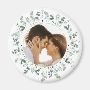 Benutzerdefiniertes Foto Eukalyptus Wedding Save t Magnet