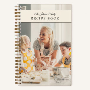 Benutzerdefiniertes Foto-Familienrezeptbuch Notizbuch
