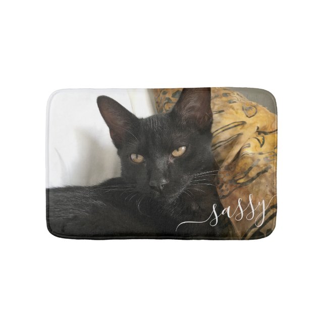 Benutzerdefiniertes Foto Flat Soft Cat Bed Mat mit Badematte (Vorderseite)