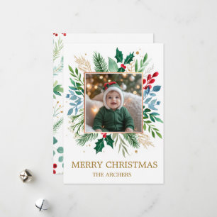 Benutzerdefiniertes Foto Frohe Weihnachten Wasserf