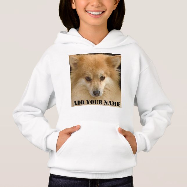 Benutzerdefiniertes Foto Fügen Sie Ihren Namen Per Hoodie (Vorderseite)