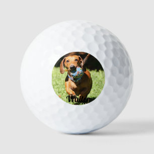 Benutzerdefiniertes Foto für Begleiter und Text Golfball