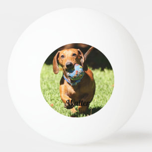 Benutzerdefiniertes Foto für Begleiter und Text Tischtennisball