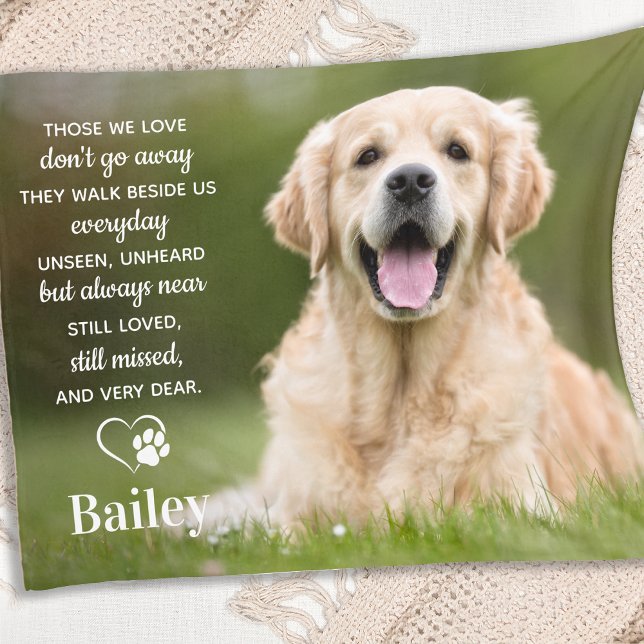 Benutzerdefiniertes Foto für das Memorial Pet Loss Fleecedecke (Von Creator hochgeladen)