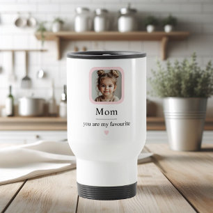 Benutzerdefiniertes Foto für die Mama   Du bist me Reisebecher