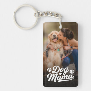 Benutzerdefiniertes Foto für die Mama von Hunden Schlüsselanhänger