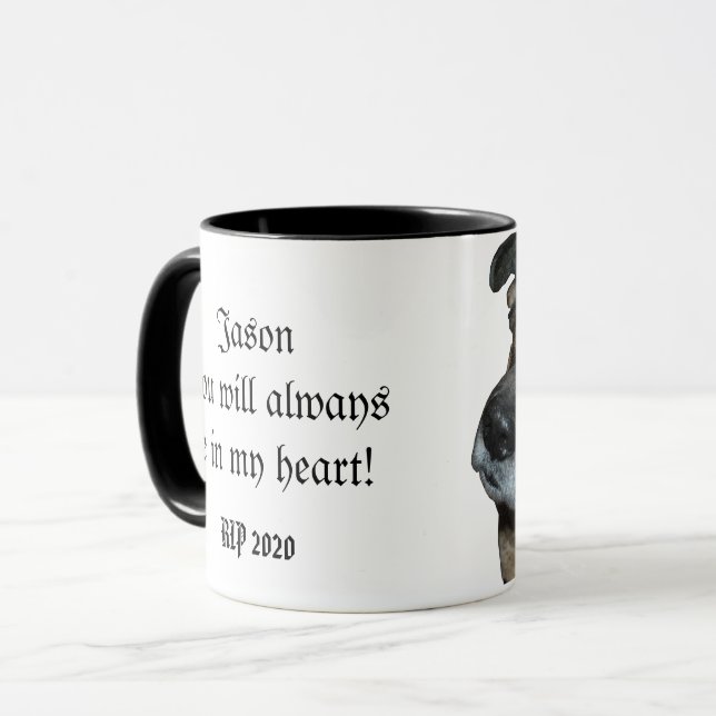 Benutzerdefiniertes Foto für Haustiere zur Erinner Tasse (Vorderseite Links)