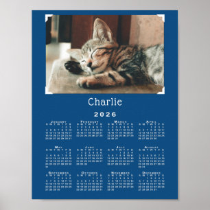 Benutzerdefiniertes Foto für Heimtiere und Name 20 Poster