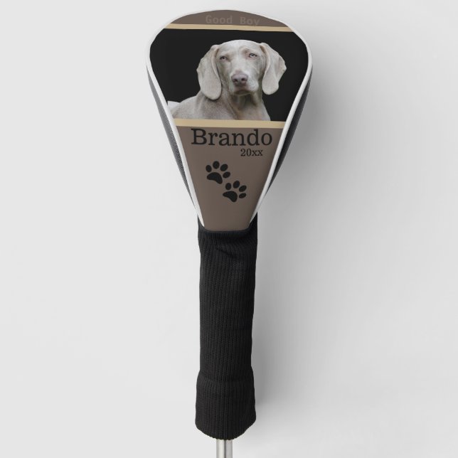 Benutzerdefiniertes Foto für Hunde Golf Headcover (Vorderseite)