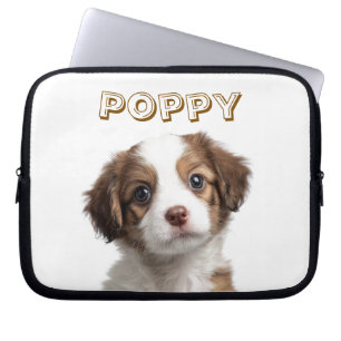Benutzerdefiniertes Foto für Hunde und Name Laptop Laptopschutzhülle