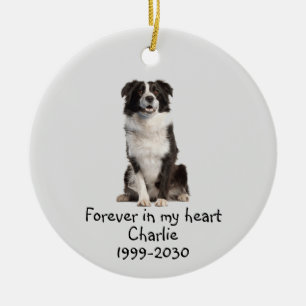 Benutzerdefiniertes Foto für Hundetiere Keramik Ornament