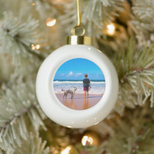 Benutzerdefiniertes Foto für Ihr eigenes Design - Keramik Kugel-Ornament