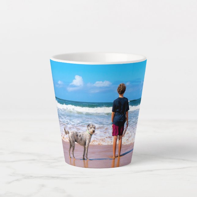 Benutzerdefiniertes Foto für Ihr eigenes Design -  Milchtasse (Vorderseite)