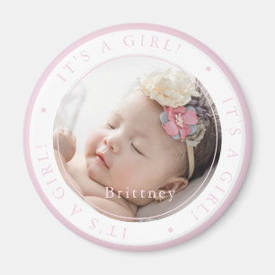 Benutzerdefiniertes Foto Geburt Mädchen Gelegenhei Magnet