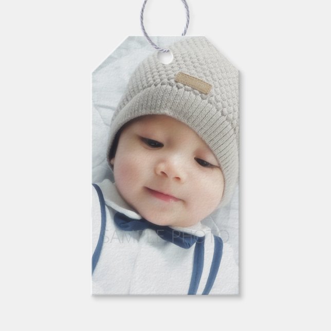 Benutzerdefiniertes Foto Geschenkanhänger (Vorderseite)