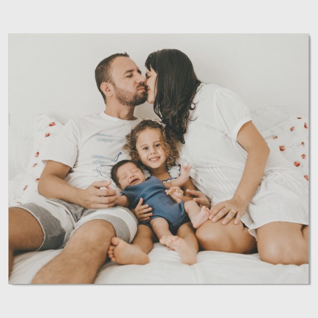 Benutzerdefiniertes Foto Geschenkpapier (Flach)