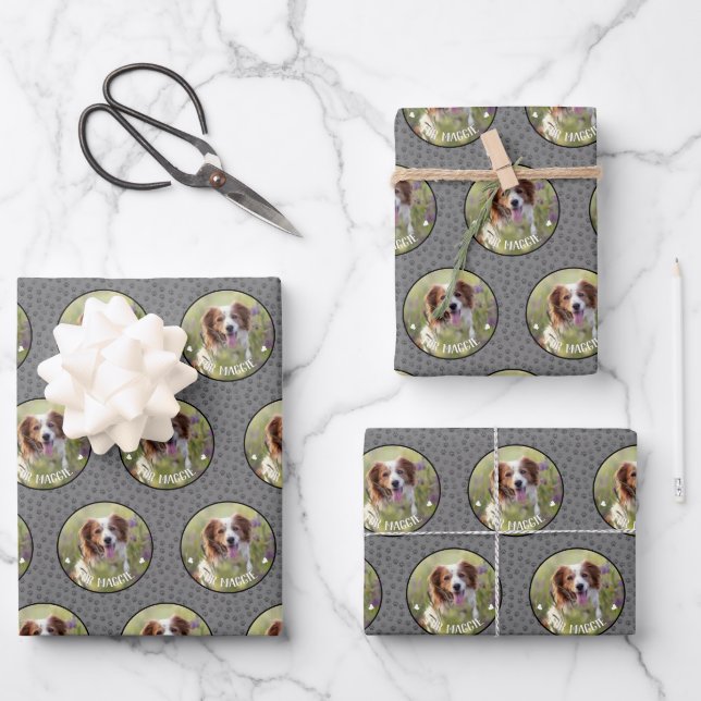 Benutzerdefiniertes Foto Geschenkpapier Set (Vorderseite)