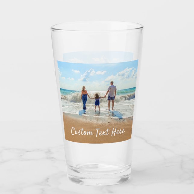 Benutzerdefiniertes Foto-Glas mit Ihren Fotos und  Glas (Vorderseite)