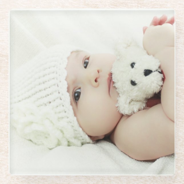 Benutzerdefiniertes Foto Glasuntersetzer (Vorderseite)