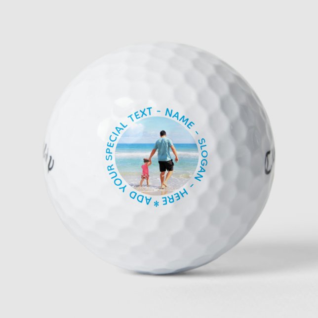 Benutzerdefiniertes Foto Golf Balls Ihre Fotos und Golfball (Vorderseite)
