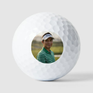 Benutzerdefiniertes Foto-Golfball-Geburtstagsgesch Golfball