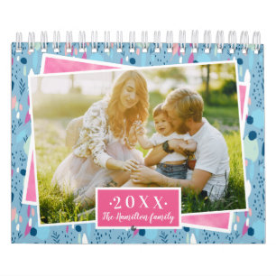Benutzerdefiniertes Foto Helle Farben 2022 Familie Kalender