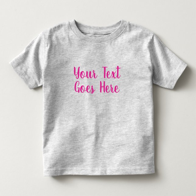Benutzerdefiniertes Foto Hochladen Grau Erstellen  Kleinkind T-shirt (Vorderseite)